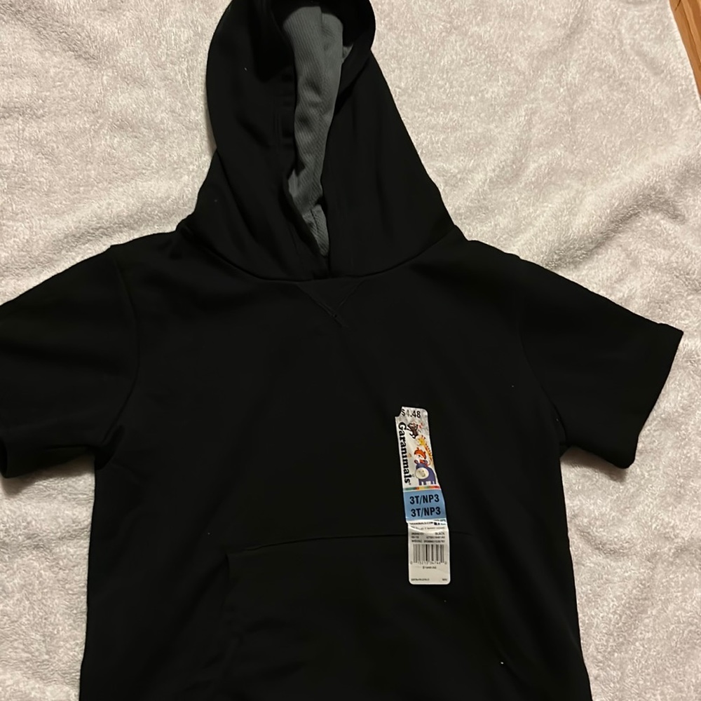 Black garanaimals hoodied shirt